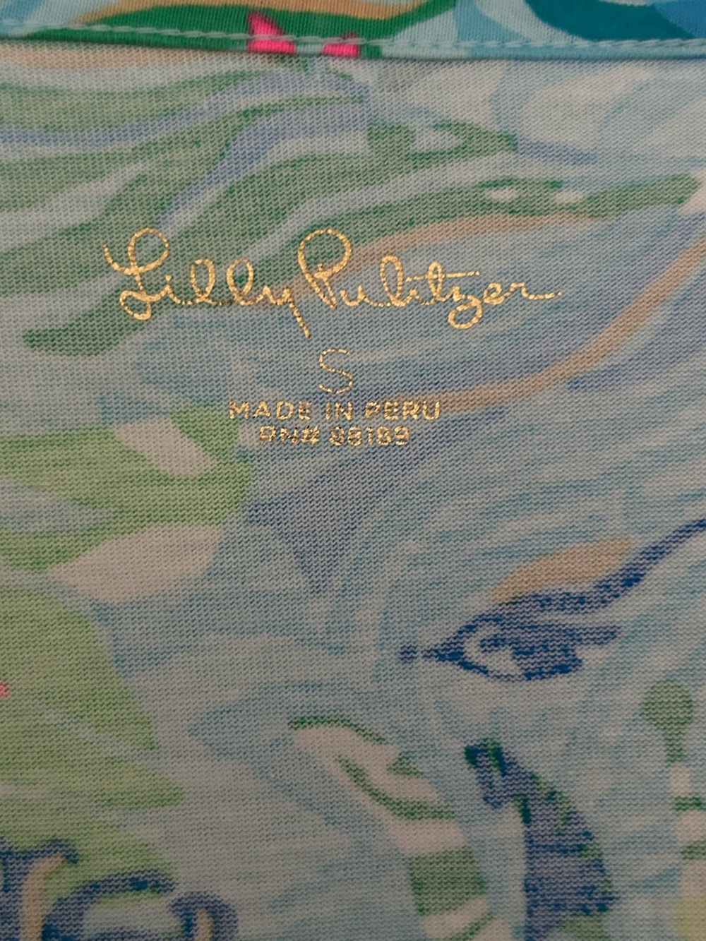 Lilly Pulitzer Etta Frond Print Cotton T-Shirt Dress Size Small - Picture 3 of 6